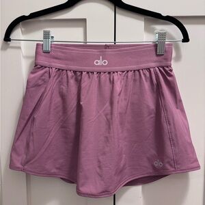 Alo Yoga Match Point Tennis Skirt in Mulberry
